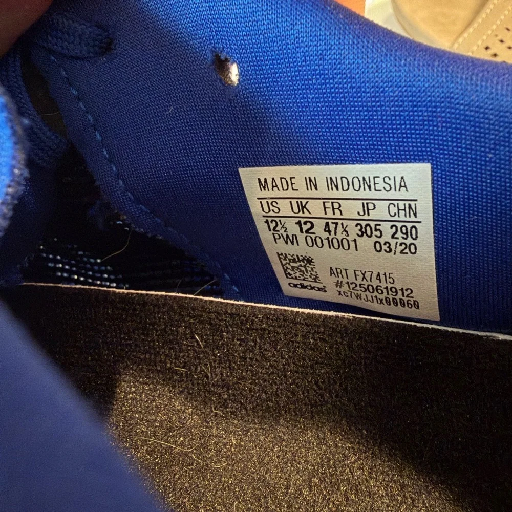 Adidas Supernova Shoes‎ Men's Sized 12.5 Kansas Jayhawks Team Issued Blue EUC